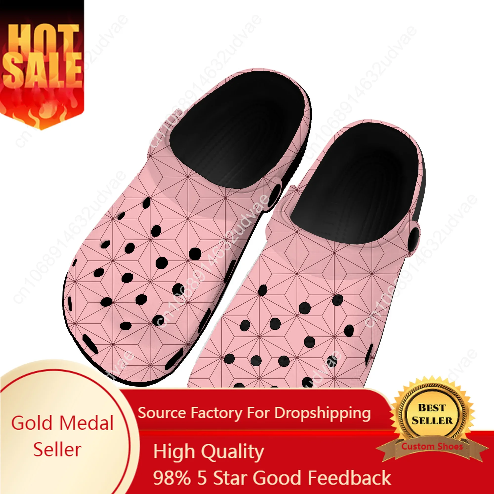 

Kimetsu No Yaiba Cosplay Nezuko Tanjirou Zenitsu Home Garden Clogs Custom Water Shoes Mens Womens Teenager Beach Hole Slippers