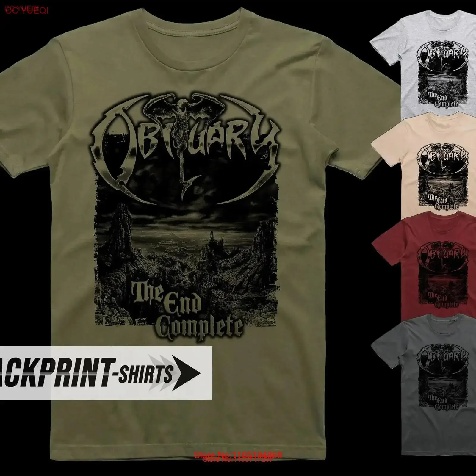 Obituary The End Complete T Shirt cotton Men's all sizes S 5XL 18 colors band poster album cover vintage Washed Soft streetwear