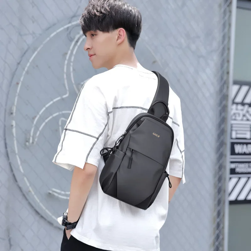 GOLF New Men Chest Bag Single Shoulder Crossbody Bags Waterproof Men\'s Sling Bag Oxford Cloth Handbag One Shoulder Backpack