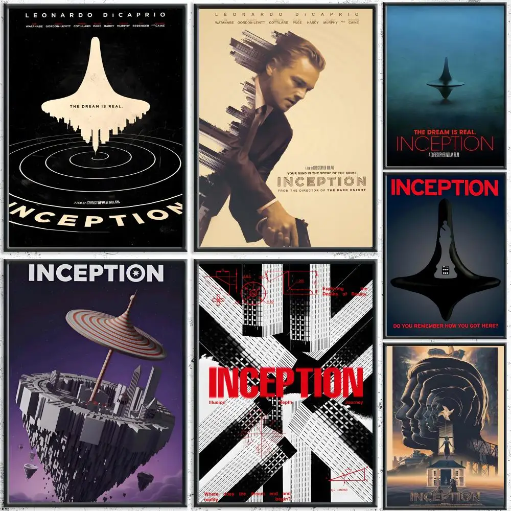 Classic Science Movie Nolan's Works Inception Painting Calligraphy HD Canvas Poster Crease Free Waterproof All Space Wall Decor