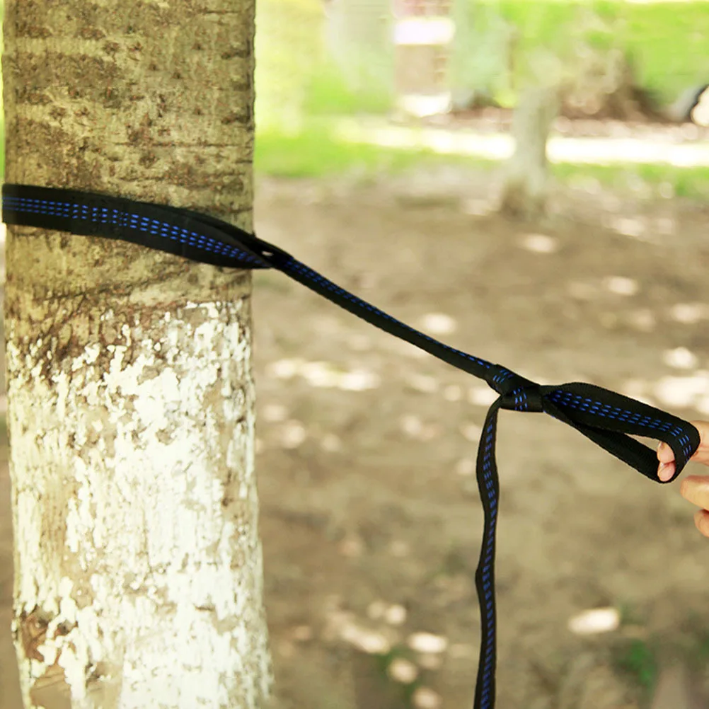 

1 Set Tree Strap Rope Buckle Kit For Hammock Fixing Heavy Duty Camping Hiking Travel Swing Hanging Chair Straps Hammock Ropes