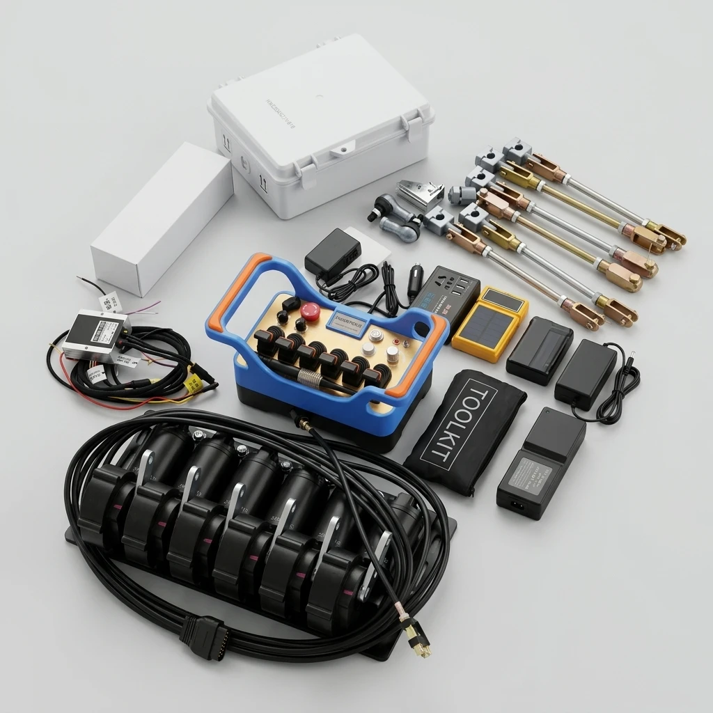 6 Function Crane Parts Radio Wireless Proportional Remote Control Switch 12v Dc for Construction