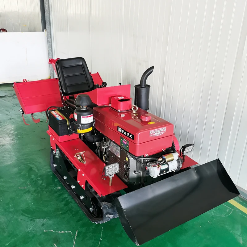 

Customized Crawler Rotary Tiller with Ride-On Operation, Small Full Terrain Farm Plowing Machine for Efficient Land Cultivation