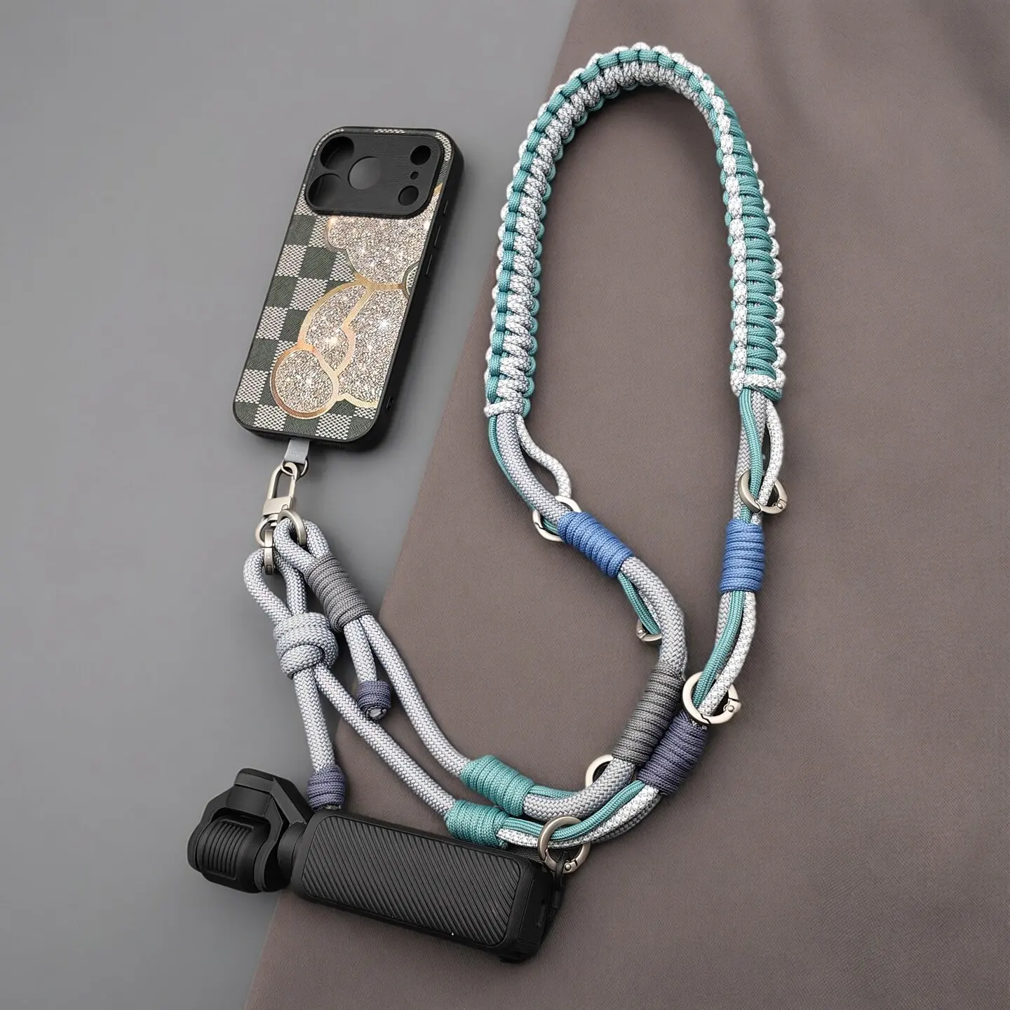 Handmade Multifunctional Bag Shoulder Strap Crossbody Camera Mobile Phone Charm Lanyard Fitting Adjustable