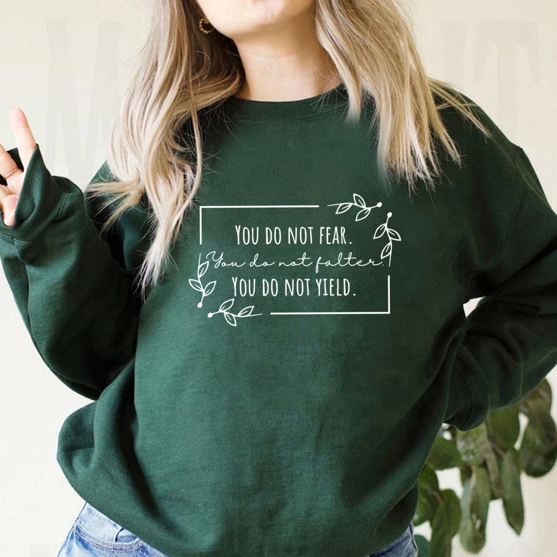 You Do Not Yield Sweatshirts Sarah J Maas Sweater ACOTAR Shirts Throne of Glass Tees Unisex Trendy Aesthetic Casual Hoodies Tops