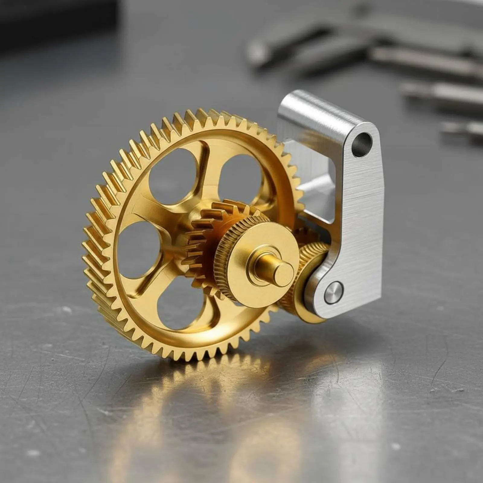

DLC Helical Gear Set Long Service Life Extruder Handle Kit DLC Coated Extruder Gear Precision Extrusion 3D Printer Accessory