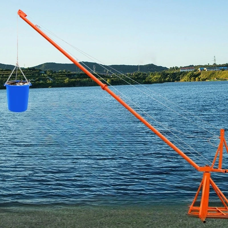 360 rotating mobile crane hoist