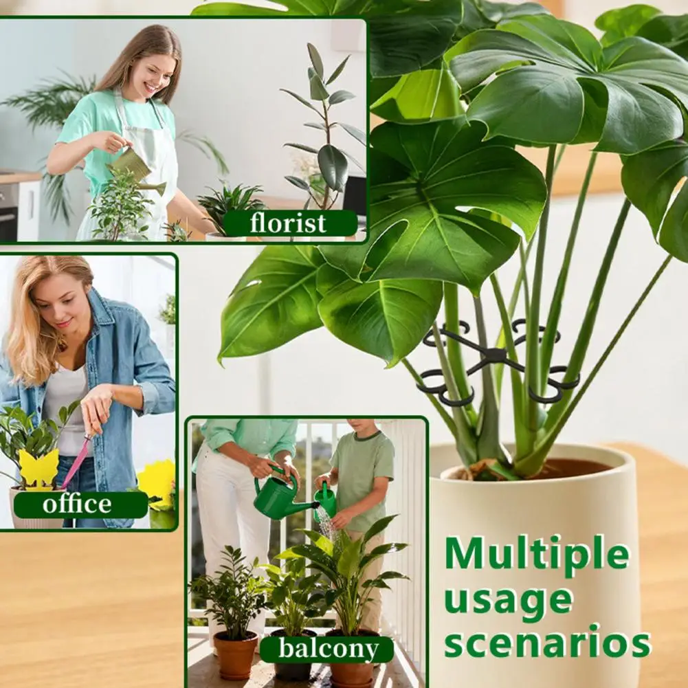 Indoor Plant Accessories 4pcs Heavy Duty Plant Stem Support Holders Indoor Outdoor Monstera Climbing Plant Stabilization Clamps