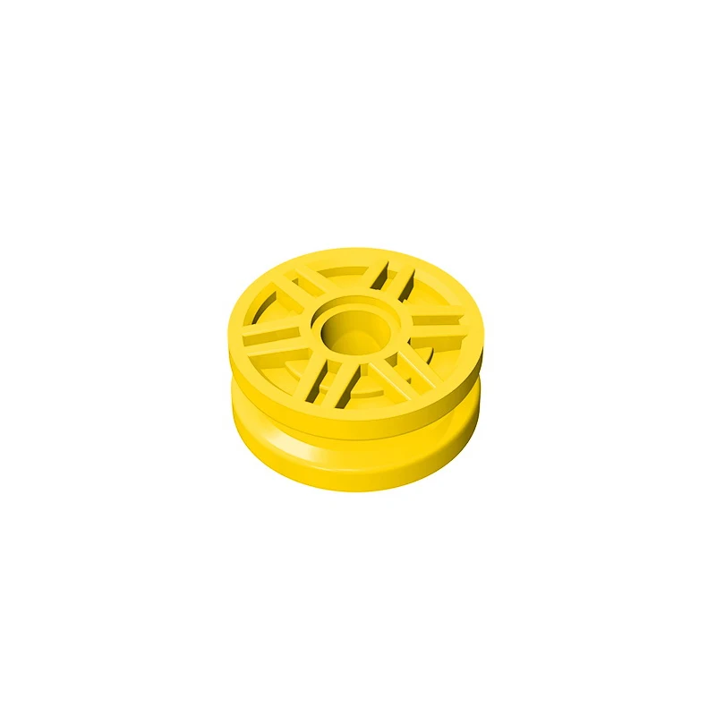 Gobricks GDS-1160 Wheel 18mm D. x 8mm with Fake Bolts and Deep Spokes with Inner Ring compatible with lego 13971