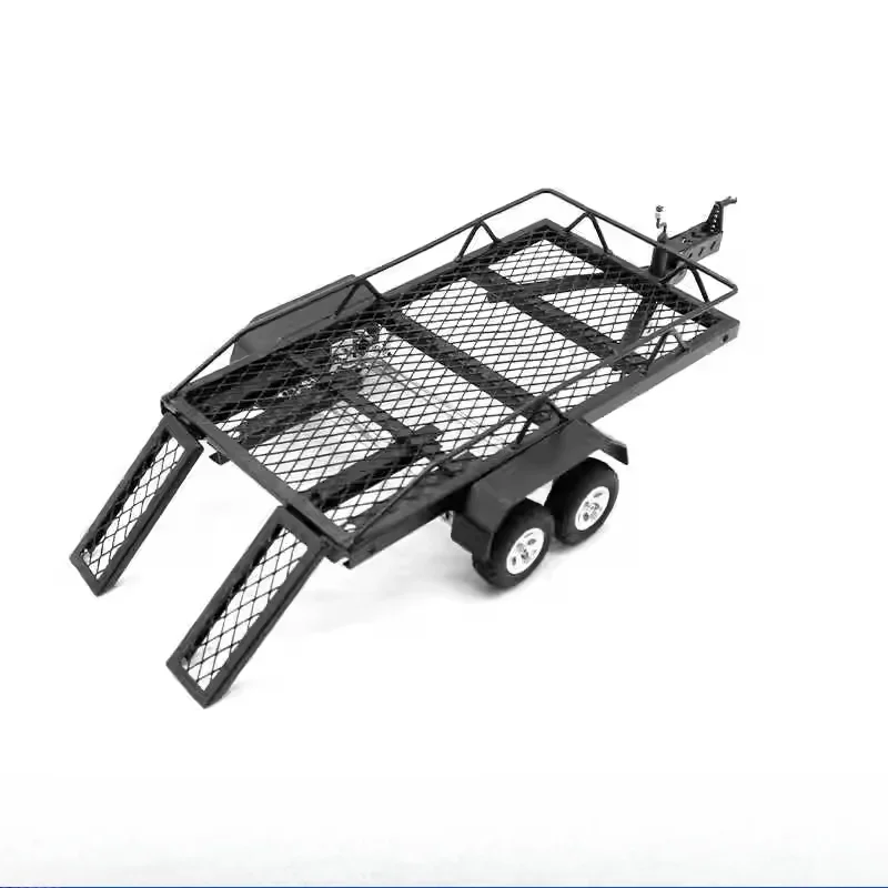 

1:24 Metal RC Car Trailer Cargo Carrier for Trx4m Scx24 Fms24 FMS18 DIY RC Car Upgrade Parts Accessories