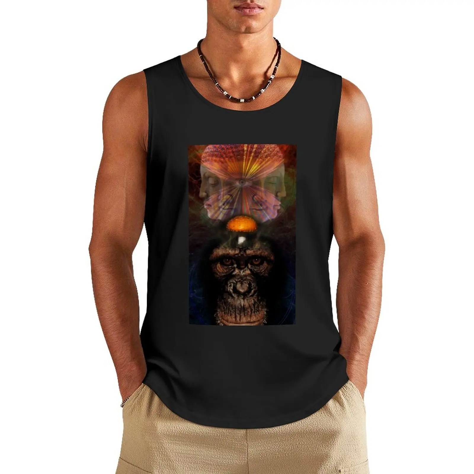 The Higher Primate Tank Top basketball clothing Men's cotton t-shirt Top summer mens designer clothes