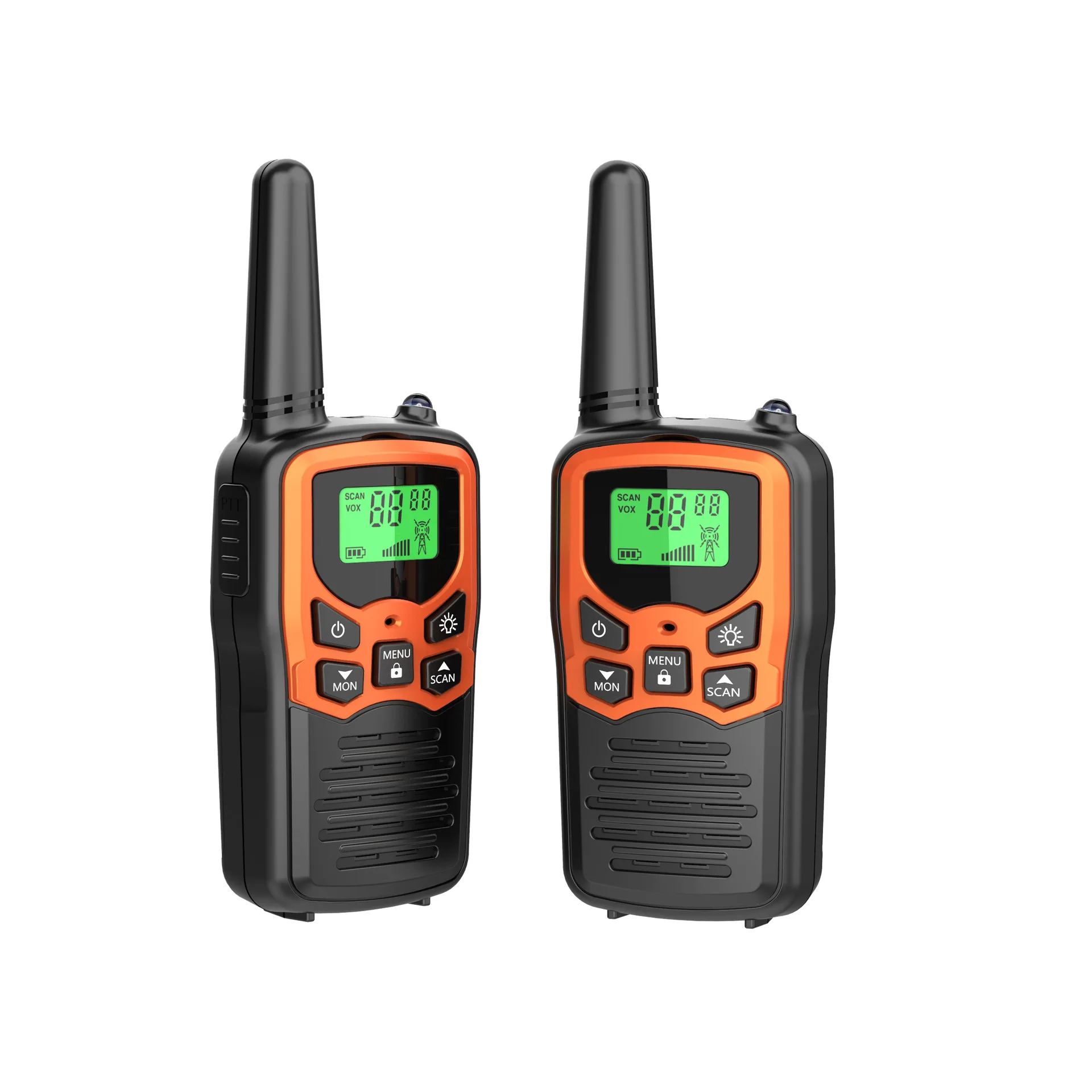 

2pcs Mini Walkie Talkie for Kids PMR FRS Long Range Portable Family Two Radio with LED Flashlight VOX
