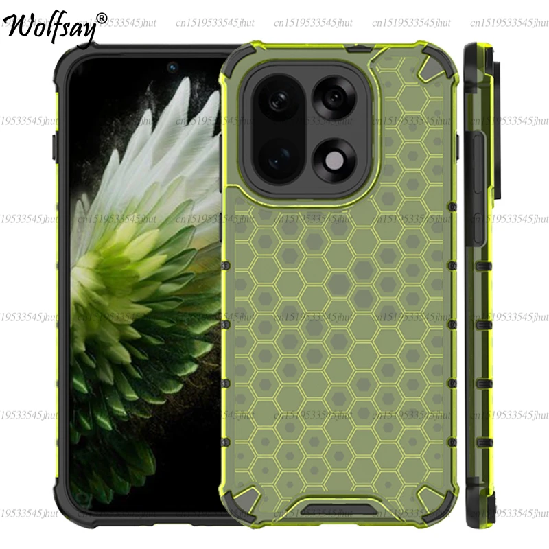 Shockproof Transparent Case For OnePlus 15 Honeycomb Armor PC Full Back Case For OnePlus 15 Case Cover For OnePlus 15 6.78 inch