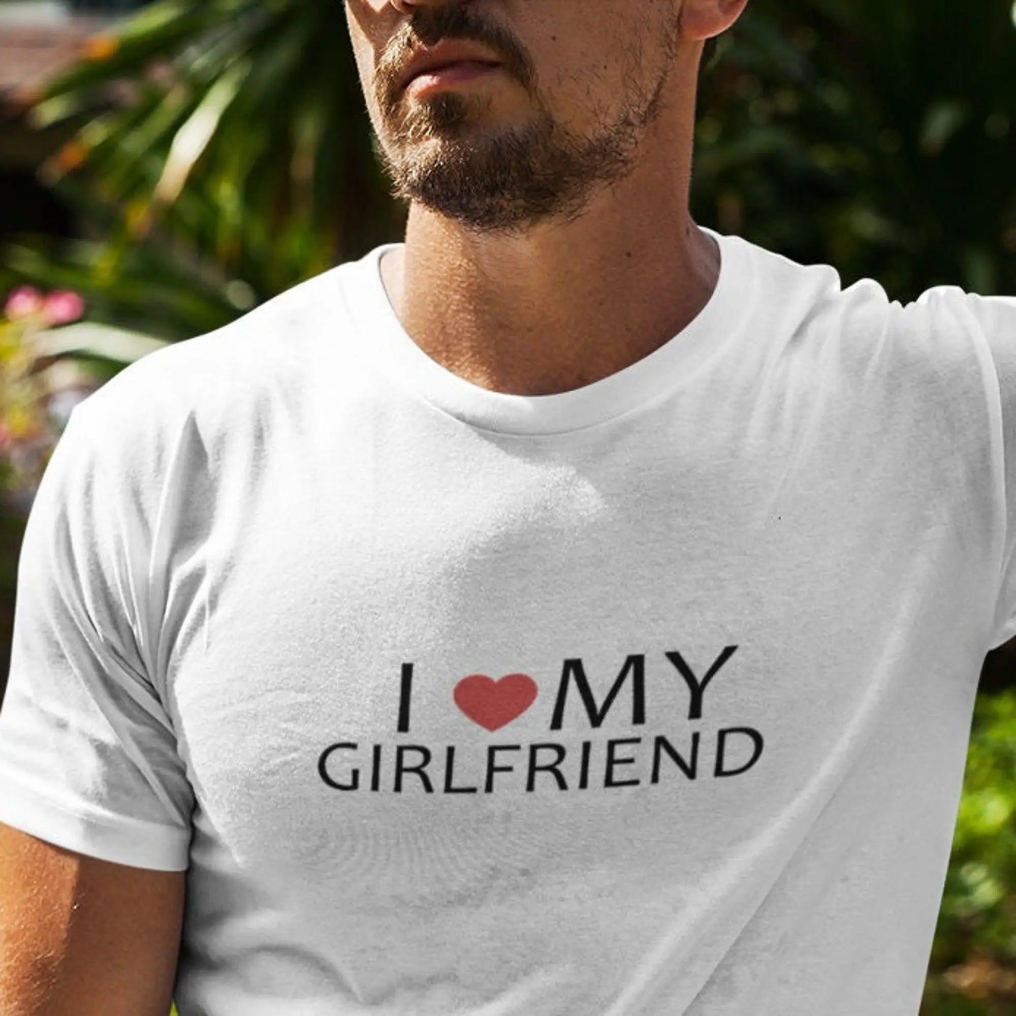 I Love My Girlfriend T Shirt Valentines Day Gift For Him Joke Hes Birthday Awesome