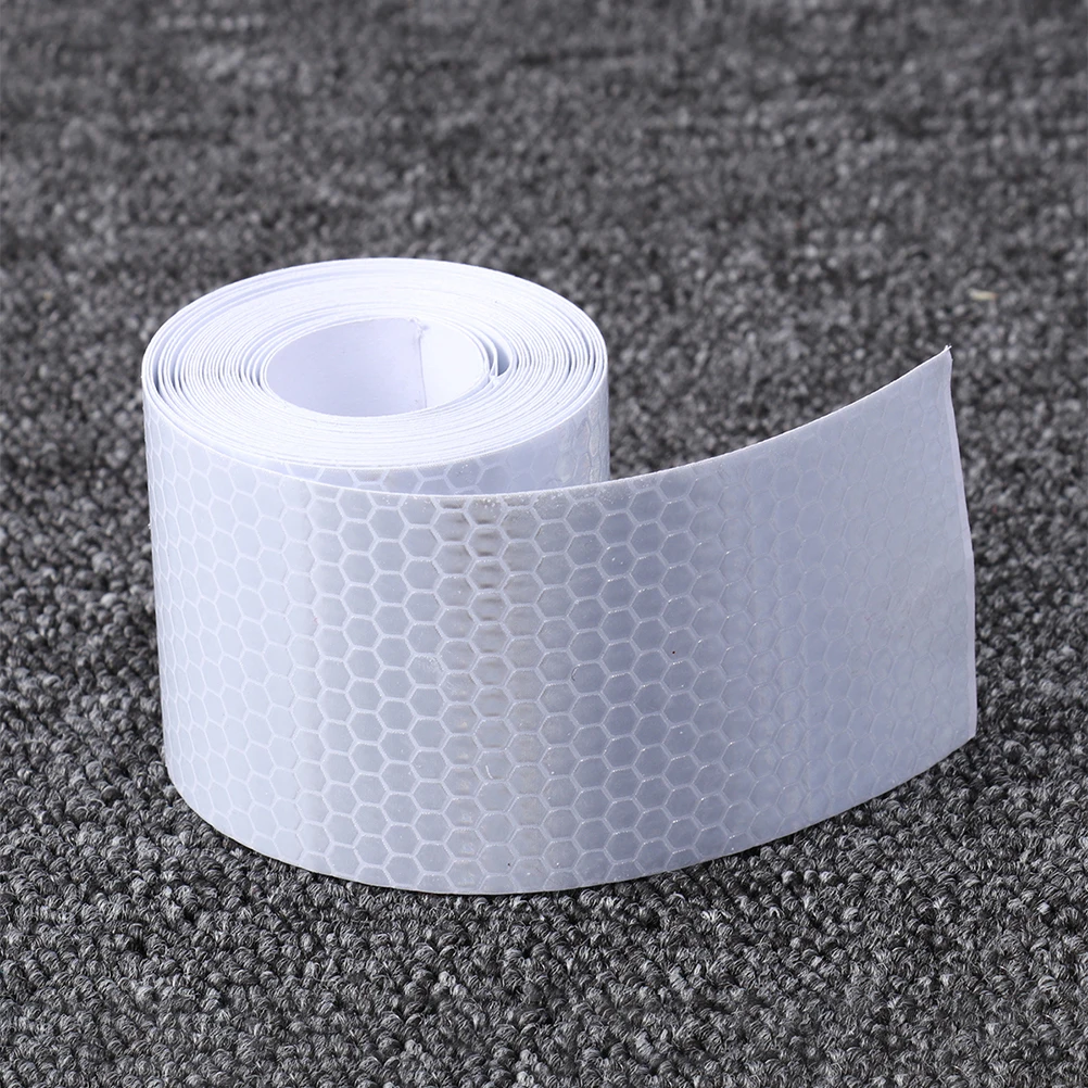 

Reflective Tape Sticker Safety Retroreflective 3 Rolls High Visibility Warning Strip Self Adhesive Vehicle BicycleHelmetRoadSign