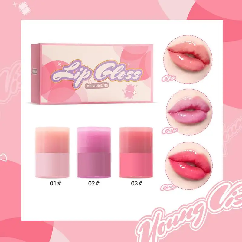 Gelei Lipgloss Hydraterende Vloeibare Lippenstift Getinte Lippenbalsem Niet-Plakkerige Jelly Tint Stick Lip Glazuur Jelly Lippenstift Voor Vrouwen