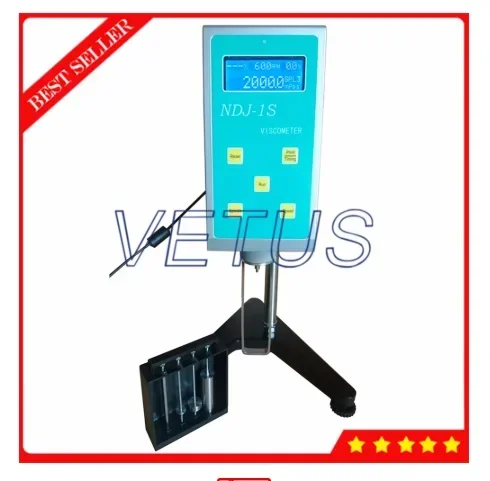 Rotary Viscometer Viscosity Tester Meter 20~100000mPa.s with RTD Temperature Probe Specially Used Printer NDJ-1S