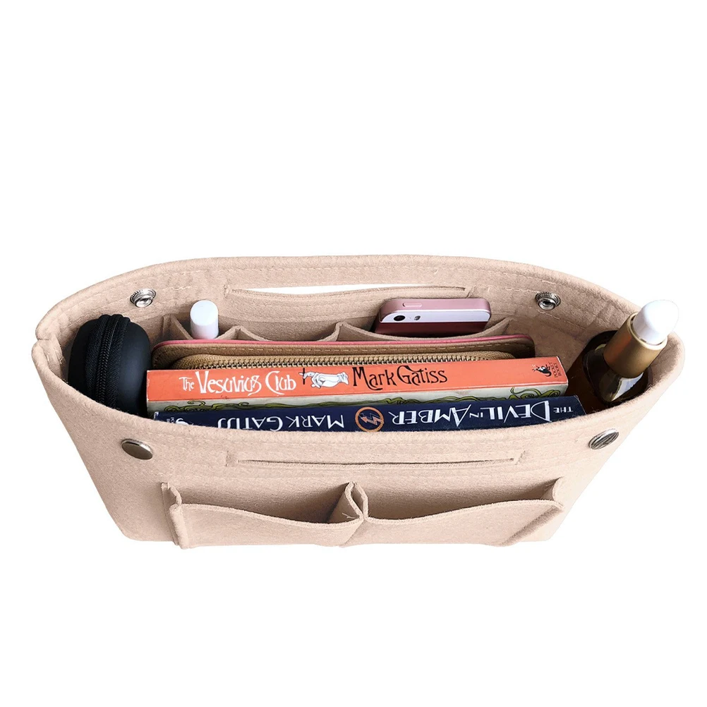 

Bag Storage Handbag Organizer Inner Pouch Beige Makeup Accessories Miss