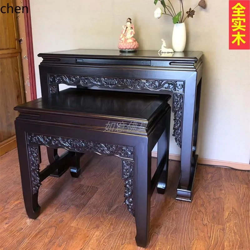 

HXL all solid wood table Buddhist platform incense case Buddhist table simple Buddhist cabinet God of Wealth tribute table
