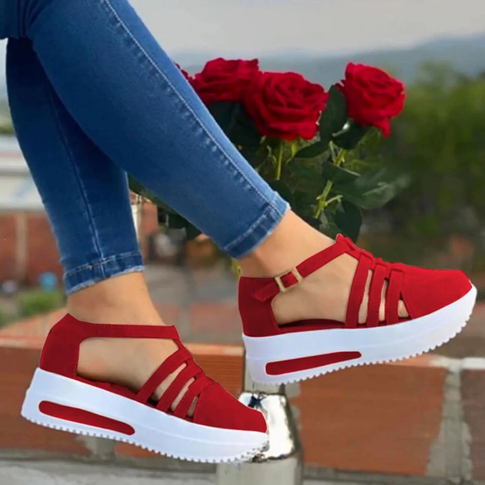 Women Sandals 2023 New Platform Sandals For Summer Wedges Shoes Women Platform Heels Sandalias Mujer Cusual Summer sandals