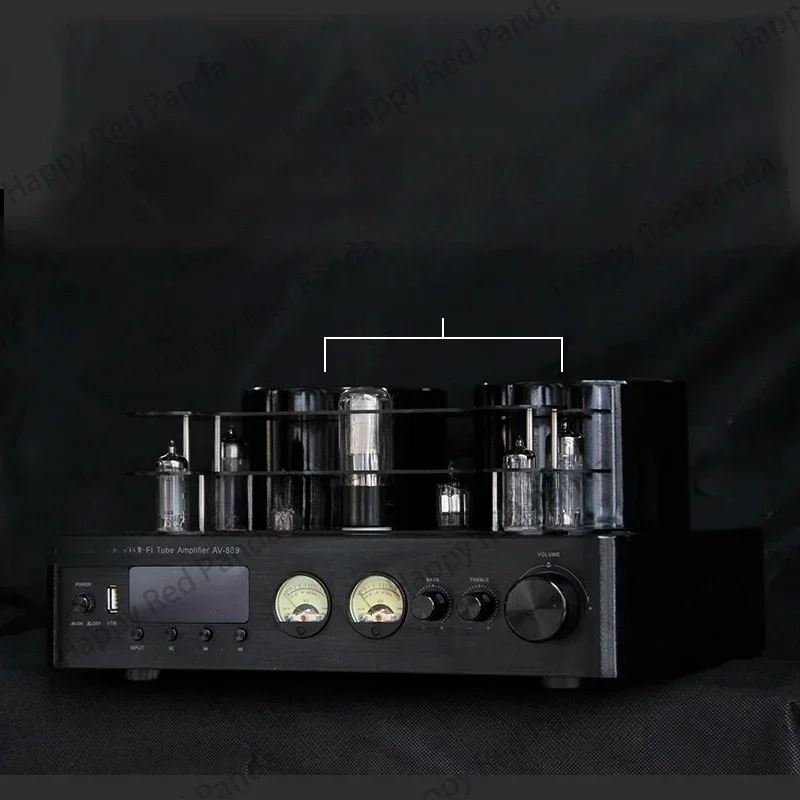 HiFi Hybird Stereo Valve Tube Amplifier Bluetooth 5.0 Audio Receiver COAX / OPT Power Amp USB Player