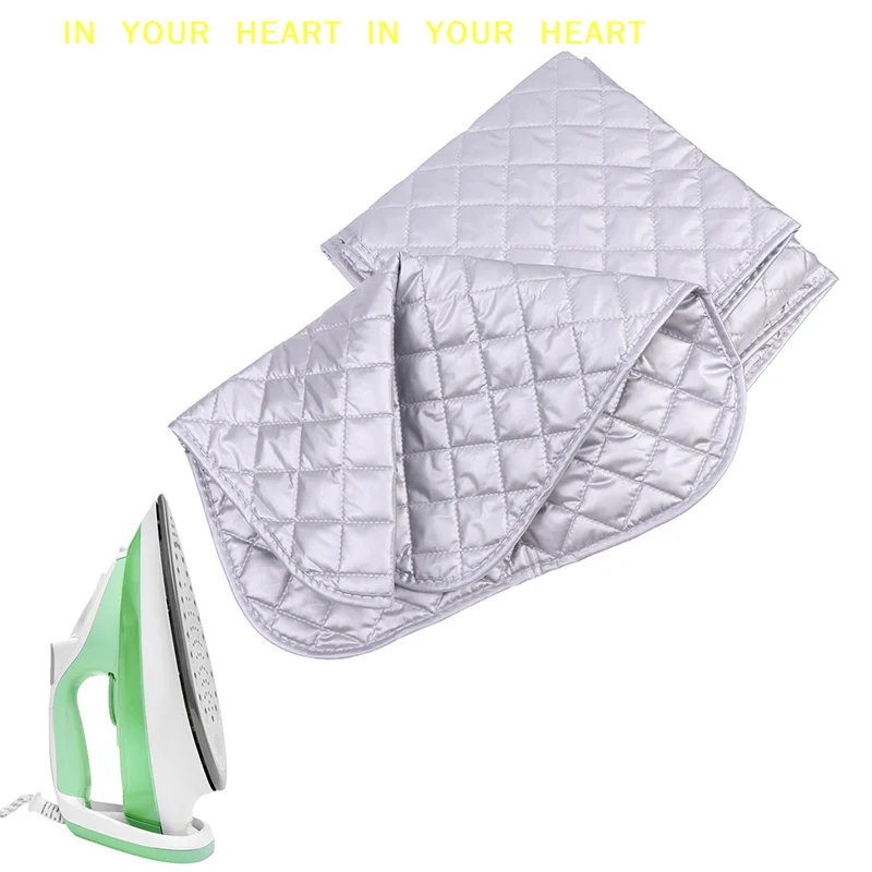 【X】Table Top Ironing Mat Laundry Pad Portable Travel Clothes Protector Board Press Heat Blanket Iron Board Alternative Cover