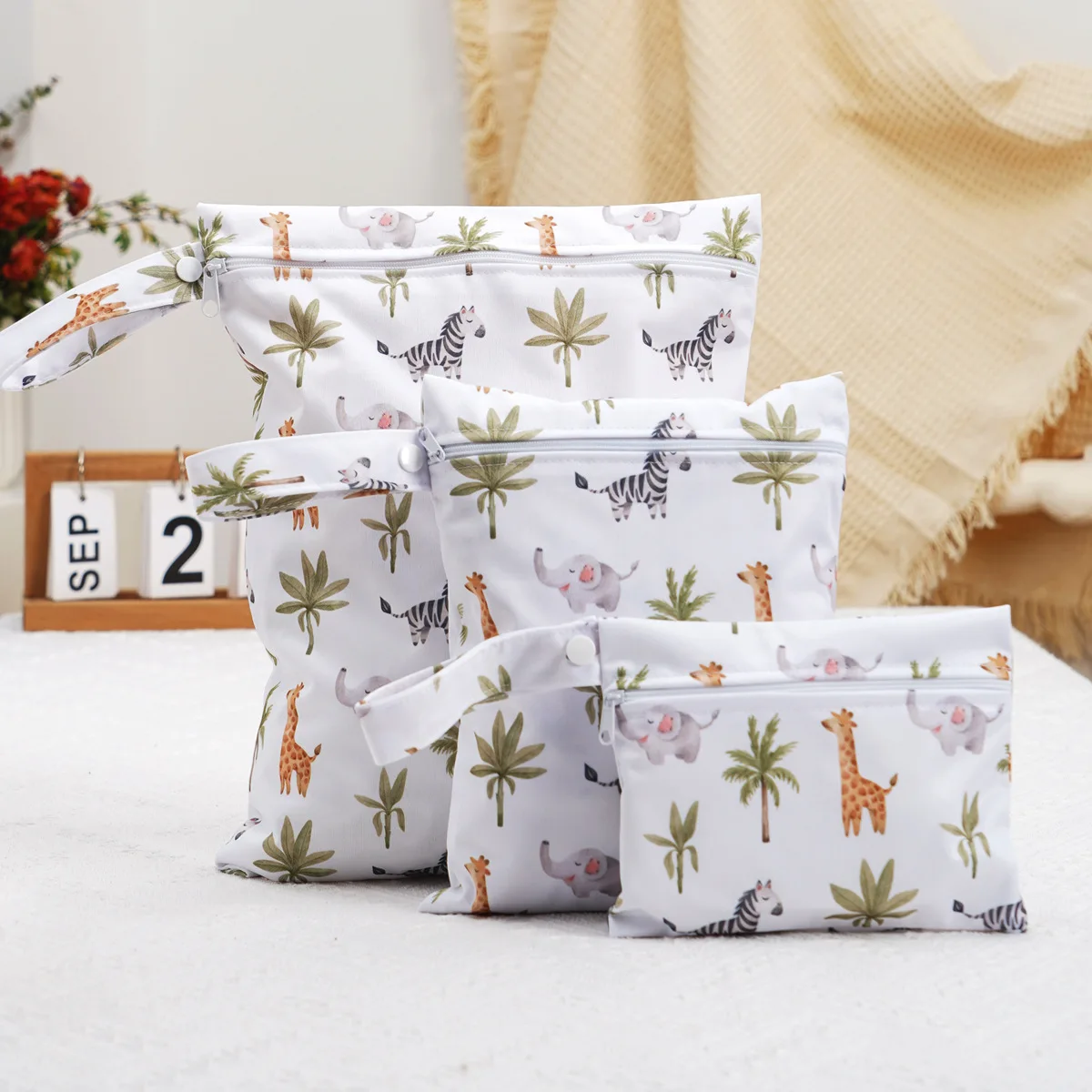 3-Piece Large Capacity Travel Organizer Set - Portable Multi-Function Waterproof Toiletry Bag Side Bags for Girls