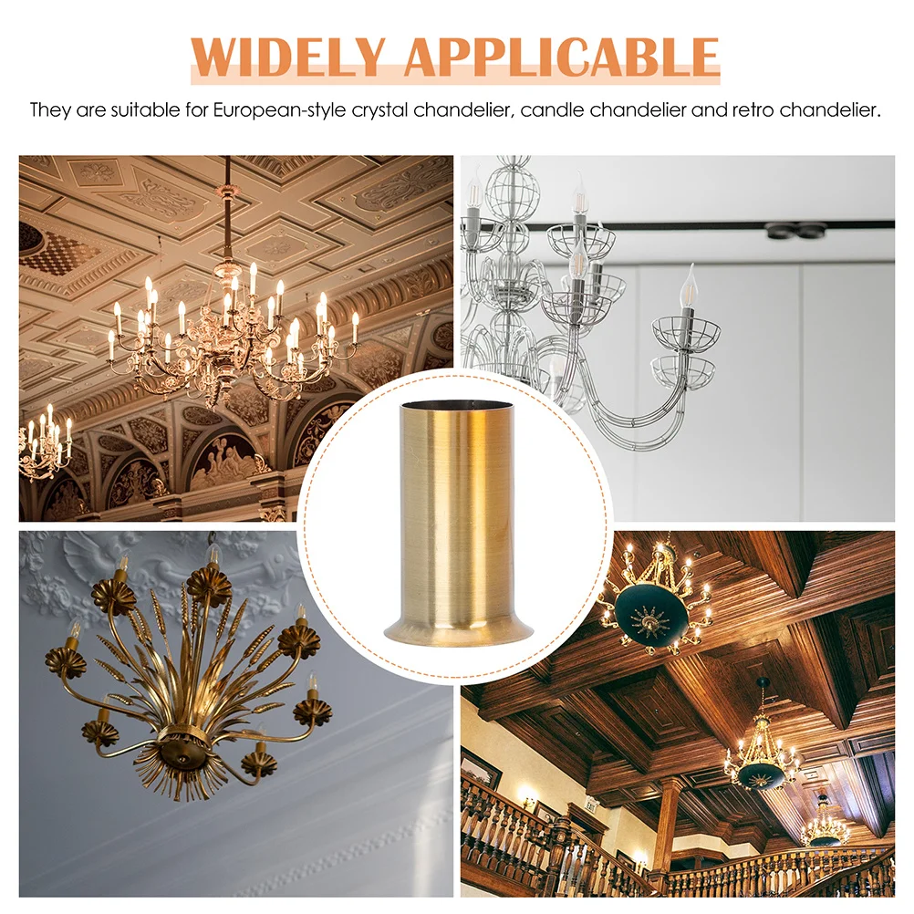 6 قطعة قاعدة مصابيح كم E14 ثريا حديدية التشفيه غلاف مقاوم للحرارة دائم ل كريستال أضواء الثريا تركيبات المقبس