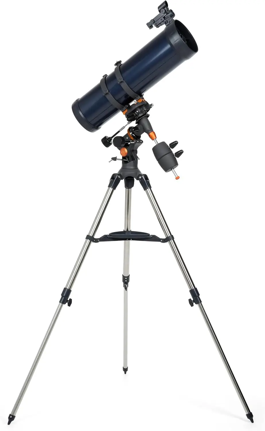 Celestron AstroMaster 130EQ Newtonian Telescope Reflector Telescope for Beginners FullyCoated Glass Optics  AdjustableH