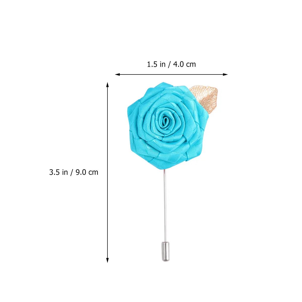 

12 Pcs Corsage Brooch Pin for Suit Wedding Boutonniere Stick Rose Brooches Women Breastpin Clothes Set
