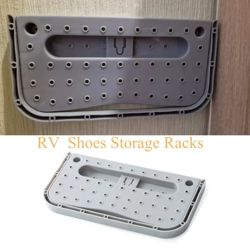 

1 шт. пластиковая простая полка для обуви, настенная подвеска и наклеивание хранения обуви для дома на колесах, кемпера, фургона, караванов, домашнего офиса