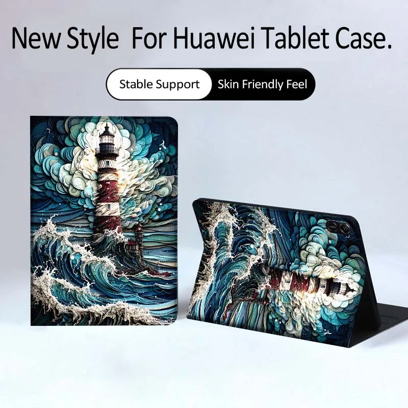 

Luxury Iron Tower Art For Huawei MatePad Pro Air 12 X Honor Pad 8 V8 9 13 GT GT2 3 12.6 13.3 Inch Tablet Case