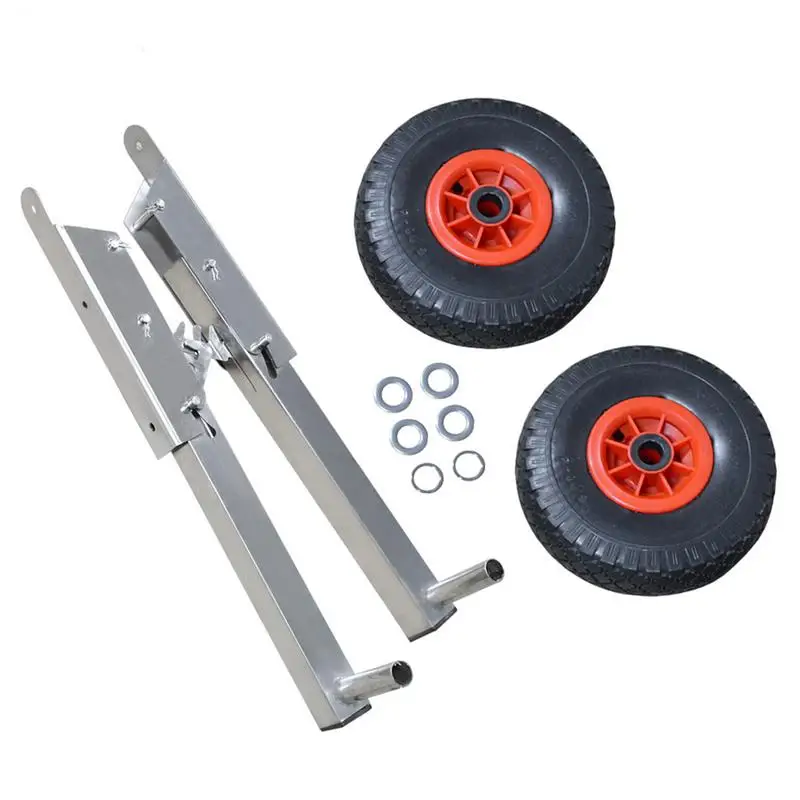 

Boat Launch Wheels Folding Outboard Engine Wheels For Dinghy Adjustable Canoe Boat Launch Wheels Stainless Steel Folding Wheels