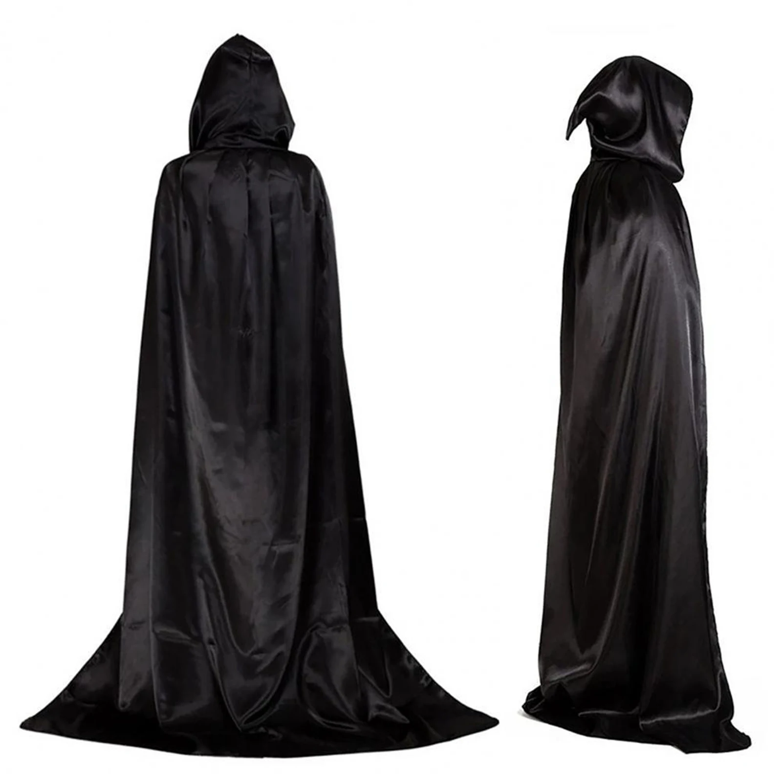 Adult Halloween Grim Reaper Cloak Cape Cosplay Wizard Devil Cloak Nightclub Bar Dress Costume Vampires Grim Reaper Party Cloak