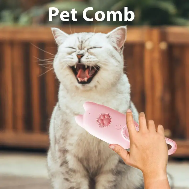 Cat Steam Brush Steam Brush Cat Hair Brush Rotating Massage Brush Steamy Pet Brush Dog Grooming Brush Pet Spray Comb