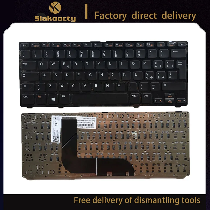 it Italy Keyboard for DELL 13Z-5323 5323 5423 Inspiron 1618l Vostro 3360 14z-5423 14Z-V3360 Black keyboard IT Layout