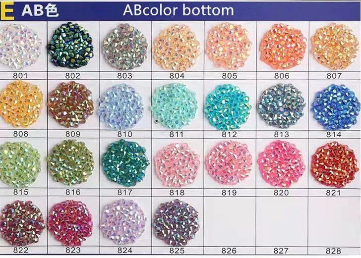 3Mm Rhinestone Strass 100G 14400 sztuk ostre dno żywica diament mieszane kolor kryształu Ab kamień Diy Craft materiał fabryka hurtownie