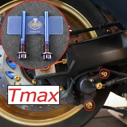 FLAWLESSTI Gr5 Titanium Rear Caliper Pin M10X65X1.25 Pitch For Yamaha Tmax 560 530