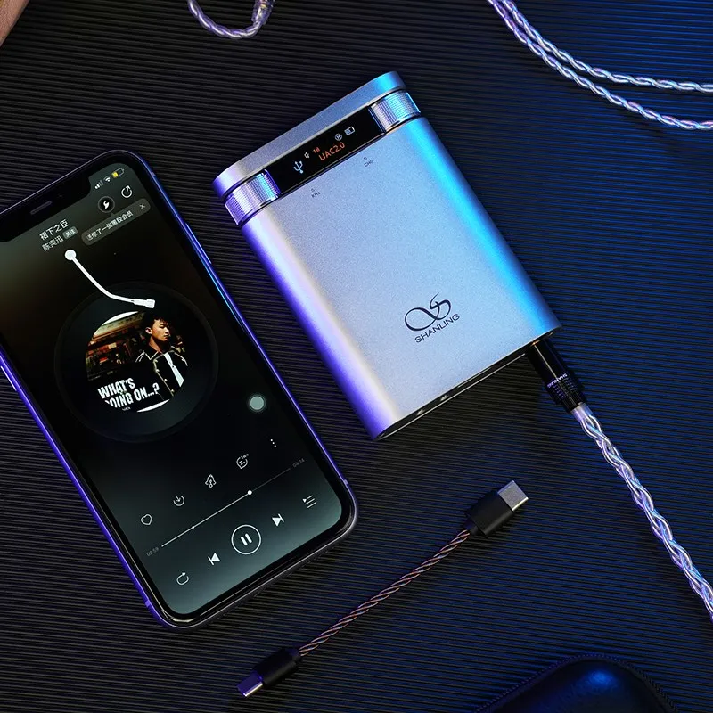 SHANLING H2 przenośny wzmacniacz słuchawki z Bluetooth Audio USB DAC AMP Hi-Res CS43198 chip LDAC PCM384 DSD256 lokalne odtwarzanie