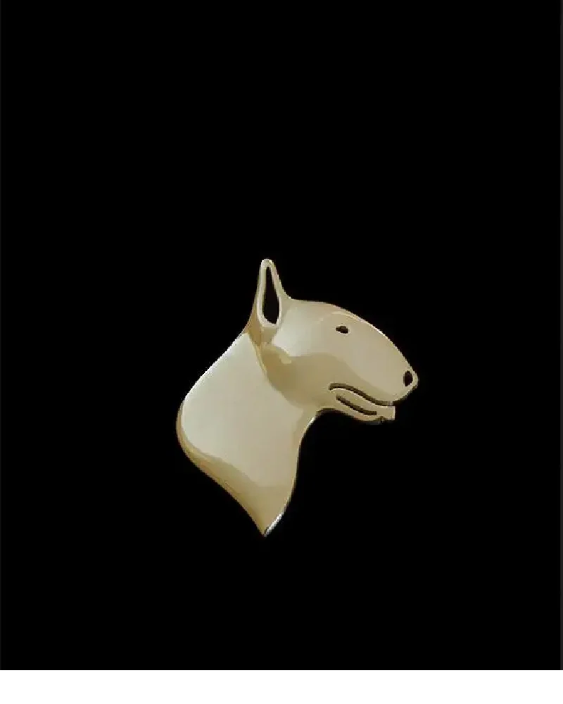 Bull Terrier side face Brooch