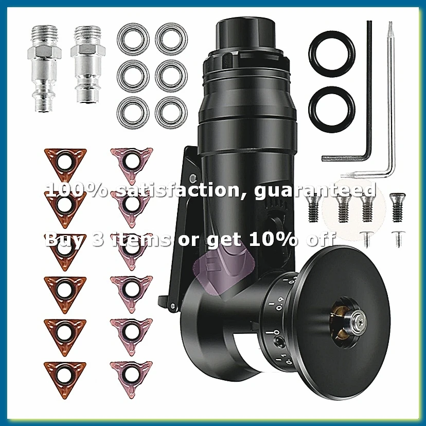 ●Pneumatic Chamfering Tool, 45 Degree Metal Deburring Trimming Chamfering Machine,Chamfering Machine Arc Edge Beveler Kit