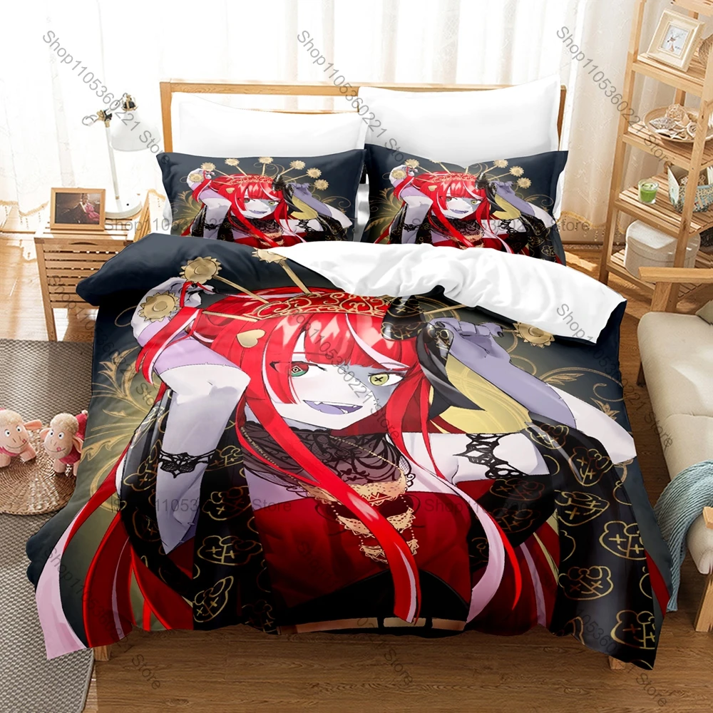Gothic Zombie Ollie Sword Udin Bear Mascot Print Duvet Cover + 2 Pillowcases Twin Full Queen King 2026 Kawaii Bedding Set