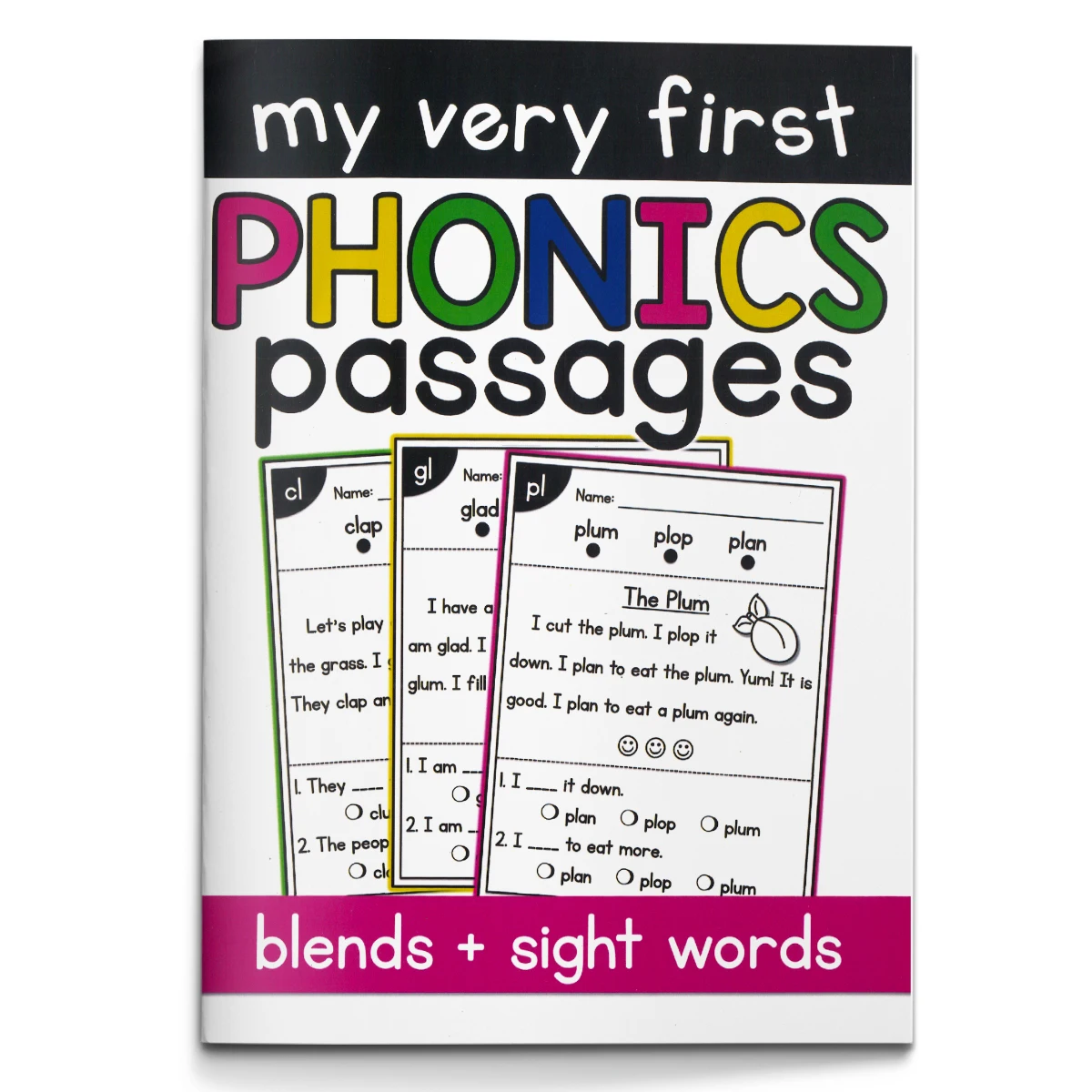 English Reading Comprehension Workbook for Kids, Reading Practice Book, Improve Vocabulary, Reading & Comprehension Skills
