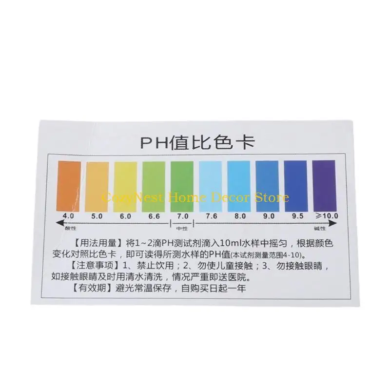 92MF Test Liquid with Test Card Detect the Filtered Water of Water Purifier