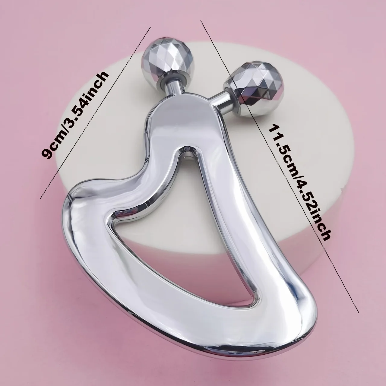 3D Facial Roller & Gua Sha Tool Stainless Steel Massage Roller For Face Eyes Chin Lift Tightening Skin Sculpting Beauty Tools view 6