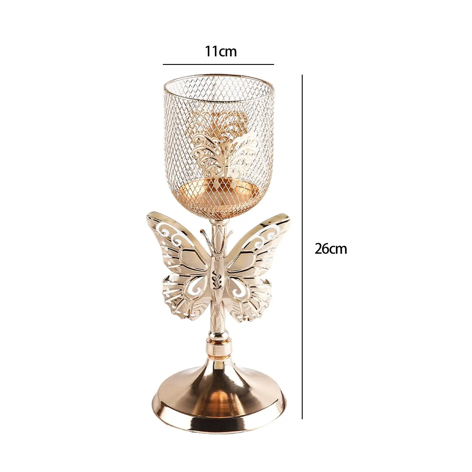Portacandele Tealight Candelabro Capodanno Candelabrum Candeliere in metallo