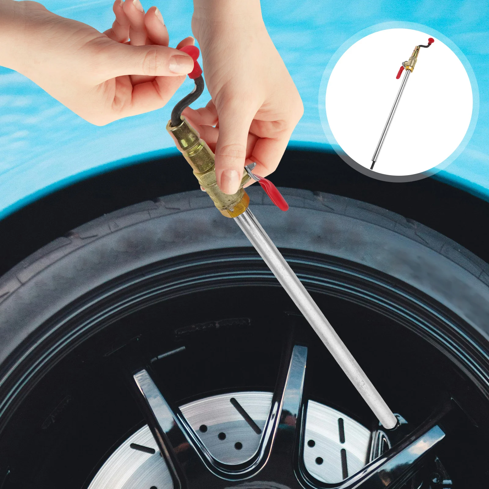 

Inflator Straight Air Compressor Attachment Quick Inflation Large Trucks Compatible Electric Inflators Stable
