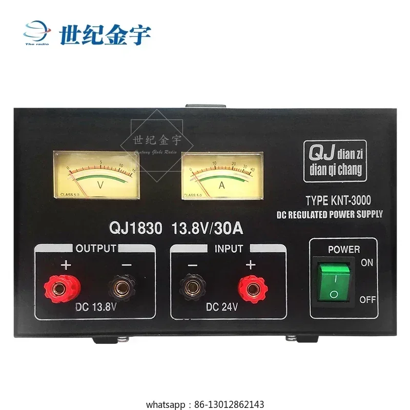 

QJE QJ-1830 Linear Regulated Power Supply Short Wave Radio Communication Power Supply 220/24-13.8V