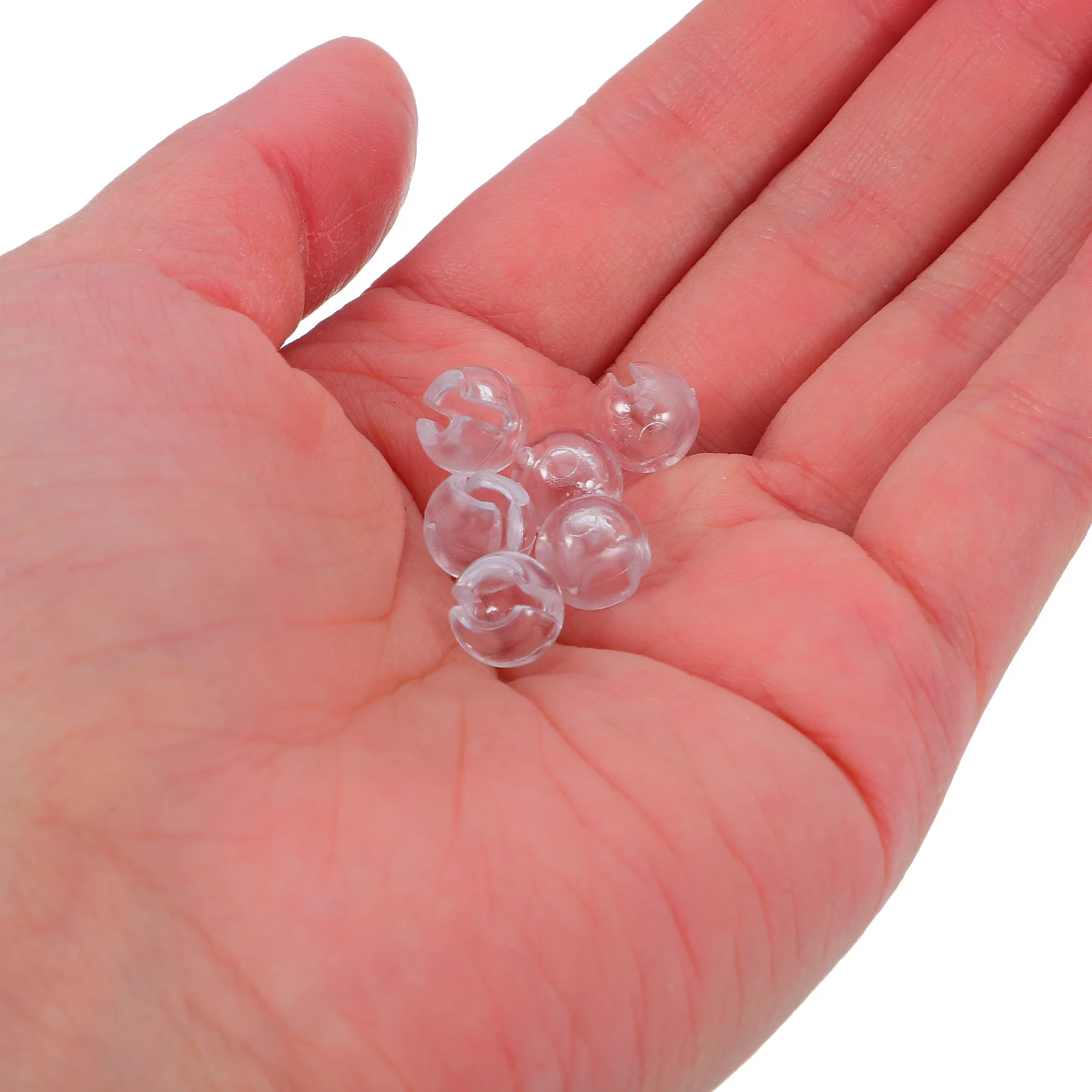 

25pcs Beads Chain Crimp Stop Clear Adjustable For Vertical Blind Parts Roller Shades Curtain Accessories Beaded Chain Stop
