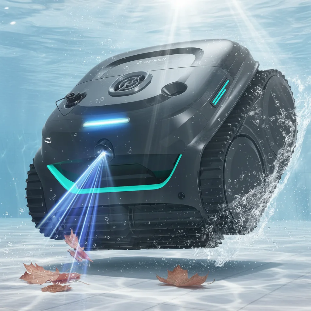 

Robot Pool Vacuum Cleaner Automatic Cleaning Machine Swimming Pool Floor Robotic Suction Poweredby Rechargeable Battery